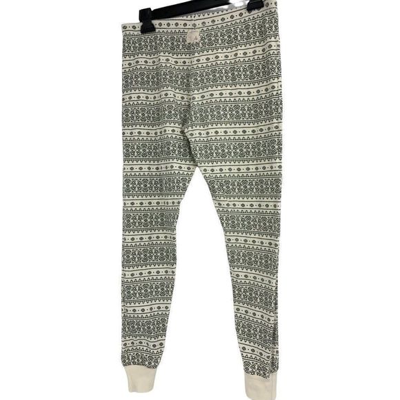Burt's Bees Size M Fair Isle Cuff Leg Lounge Sleep Pants Pullon 1198 - Picture 5 of 7